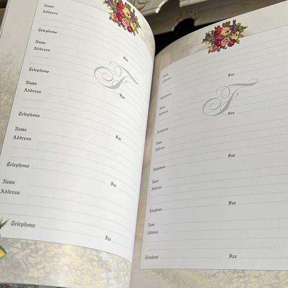 Elegant & stylish address book & journal set with Country Cottage designs - Picture 8 of 11